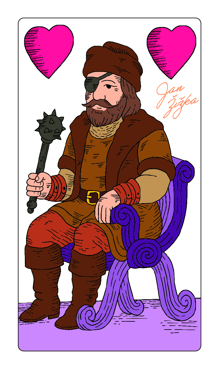 Jan Žižka card illustration