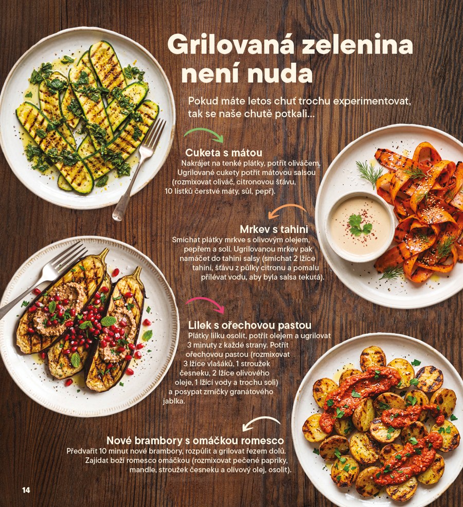 Katalog spread, grilled vegetables